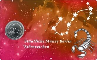 Sternzeichen - Skorpion - 1/20 Unze 999 Feinsilber –