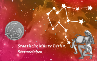 Sternzeichen - Wassermann - 1/20 Unze 999 Feinsilber