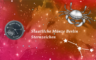 Sternzeichen - Krebs - 1/20 Unze 999 Feinsilber –