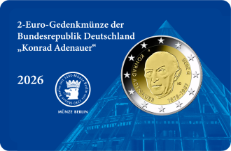 2-Euro Gedenkmünze 2026 - Konrad Adenauer