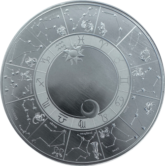 Sternzeichen mit Gravur - 1 Unze - 65 mm