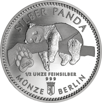 Silber Panda 2024 1/2 Unze