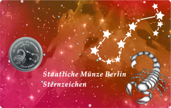 Sternzeichen - Skorpion - 1/20 Unze 999 Feinsilber –
