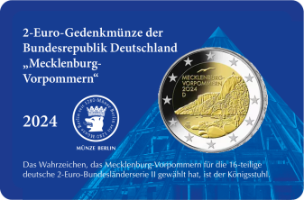 2-Euro Gedenkmünze 2024 - Mecklenburg -Vorpommern