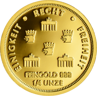 Gold Quadriga 2023 1/4 Unze