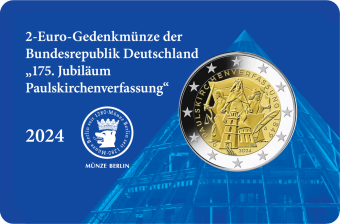 2-Euro Gedenkmünze 2024 - 175. Jubiläum Paulskirchenverfassung