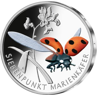 5 Euro Münzrolle „Siebenpunkt Marienkäfer 2023“