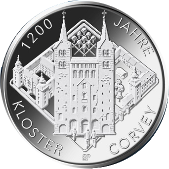 20 Euro Gedenkmünze - 1200 Jahre Kloster Corvey -  2022