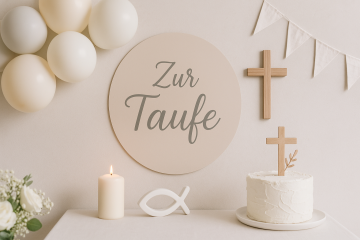 Personalisierte Erinnerung zur Taufe!