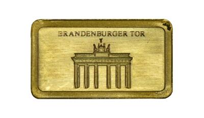 1/2 Gramm Gold Barren Brandenburger Tor