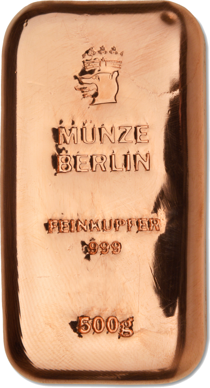 Berliner Mauer Edition - 1/2 Kilo Kupfer