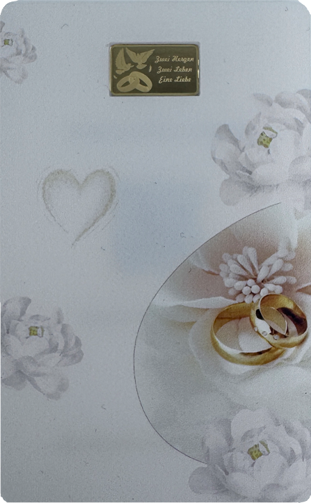 Coin Card - Zur Hochzeit 1 g 999,9 Feingold