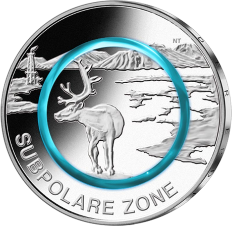 5 Euro Subpolare Zone in SG 2020 Prägestätte F