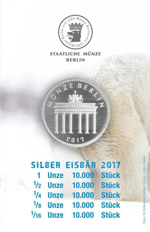 Silber Eisbär 1 Unze