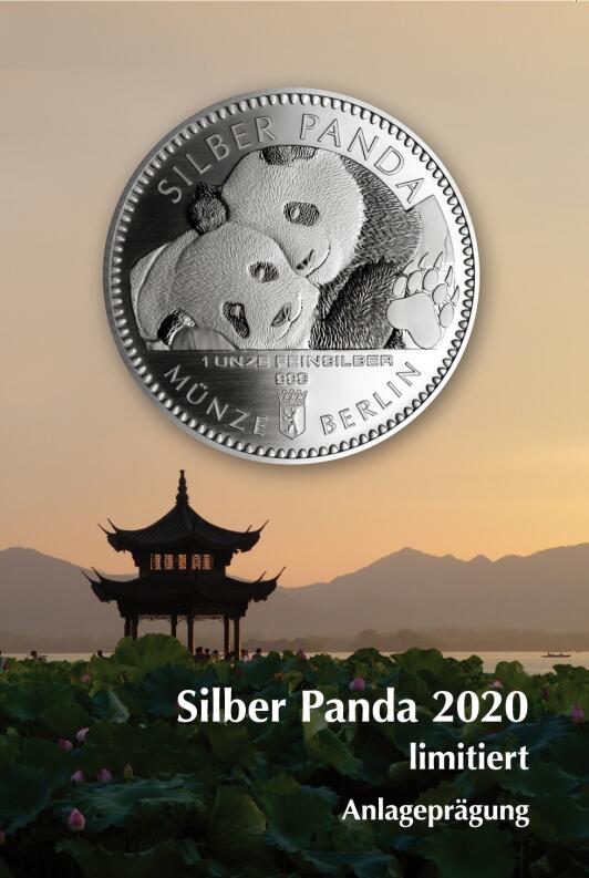 Silber Panda 2020 1/2 Unze