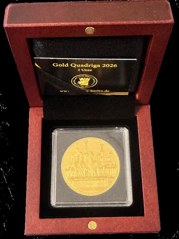 Gold Quadriga 2026 1 Unze