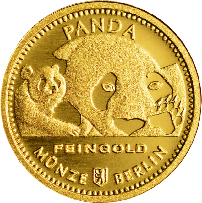Gold Panda Feingoldprägung 2018