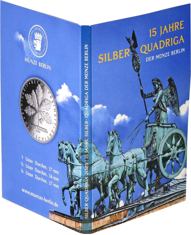 Silber Quadriga 2023 1/2 Unze