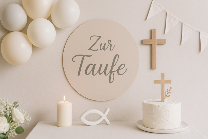 Personalisierte Erinnerung zur Taufe!