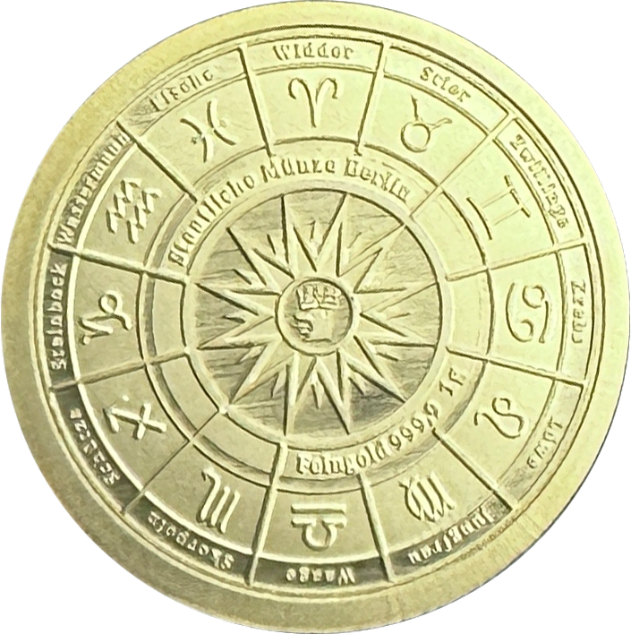 Sternzeichen-Coin Card mit 1 g Feingold – Steinbock
