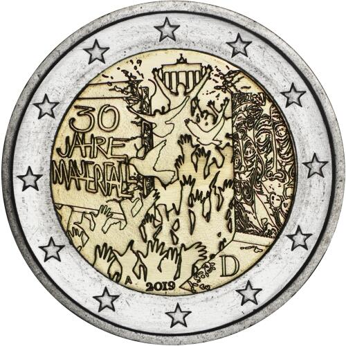 2-Euro Münze-Coin-Card "30 Jahre Mauerfall"