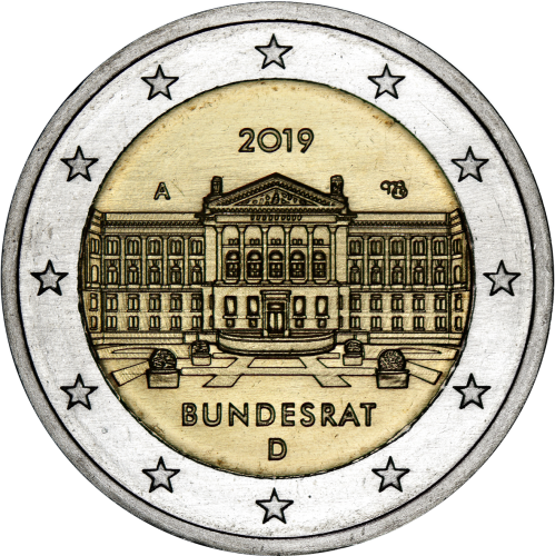 2-Euro Münze -Coin-Card "Bundesrat"