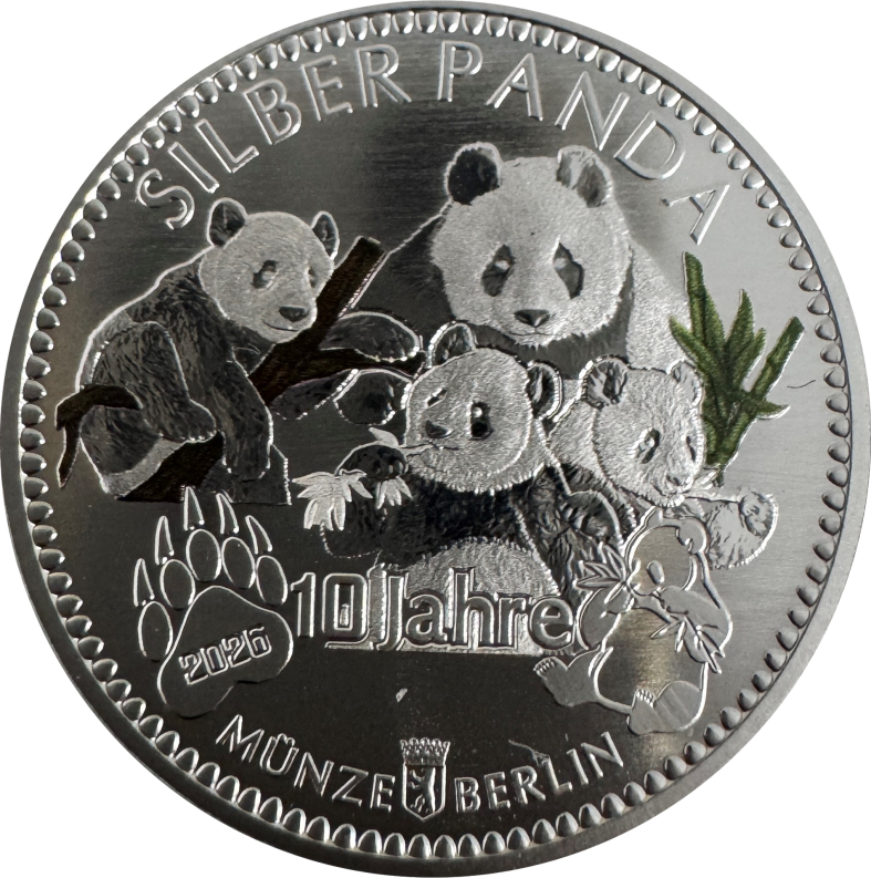 1/3 Unze mit Digitaldruck 999 Feinsilber