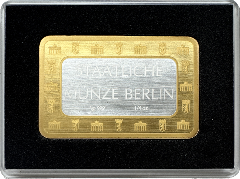 Bicolor Silber Barren mit Panda Motiv
