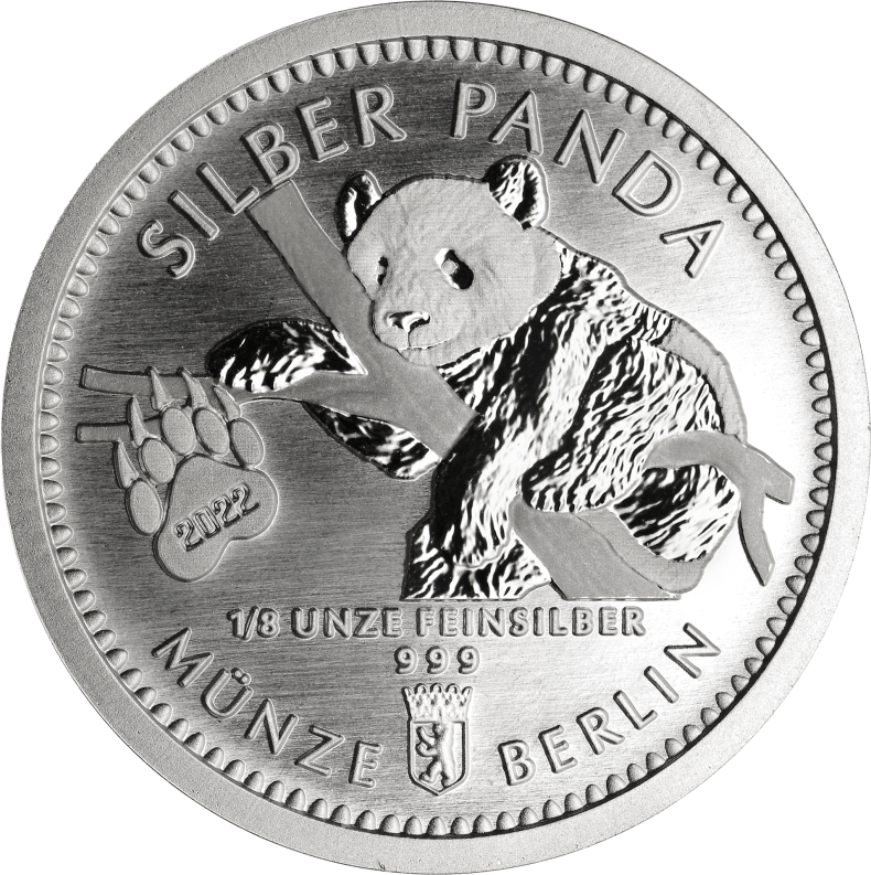 Silber Panda 2022 1/8 Unze