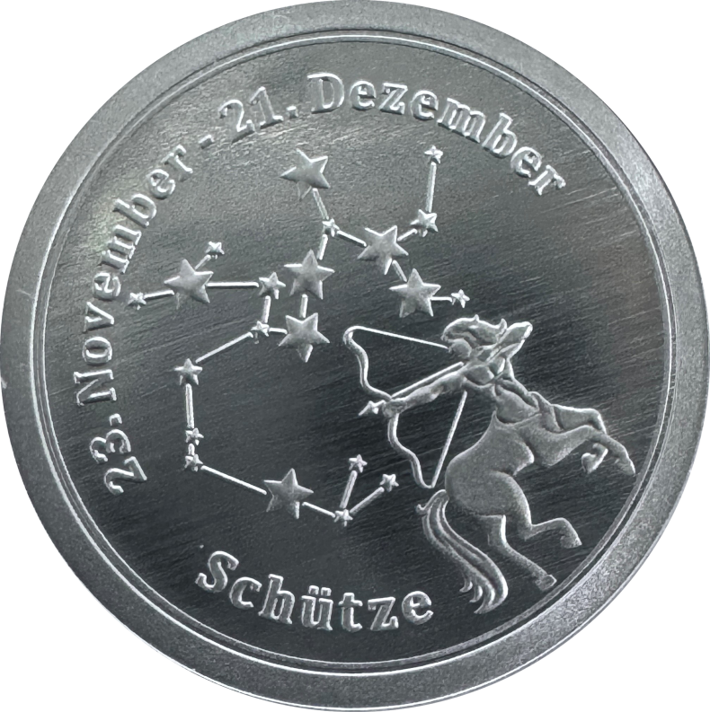 Sternzeichen - Schütze- 1/20 Unze 999 Feinsilber