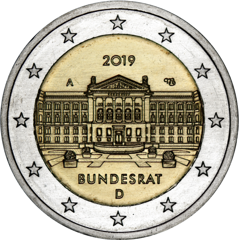2-Euro Gedenkmünze - Bundesrat