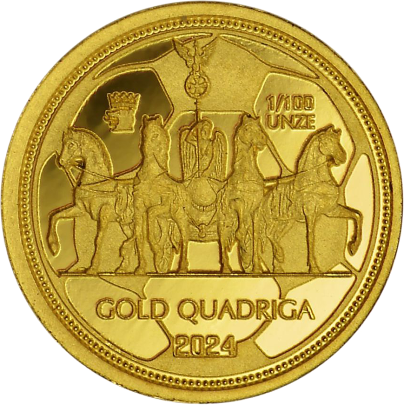 Gold Quadriga Set AU 999,9