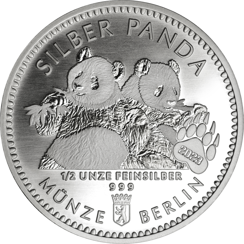 Silber Panda 2023 1/2 Unze