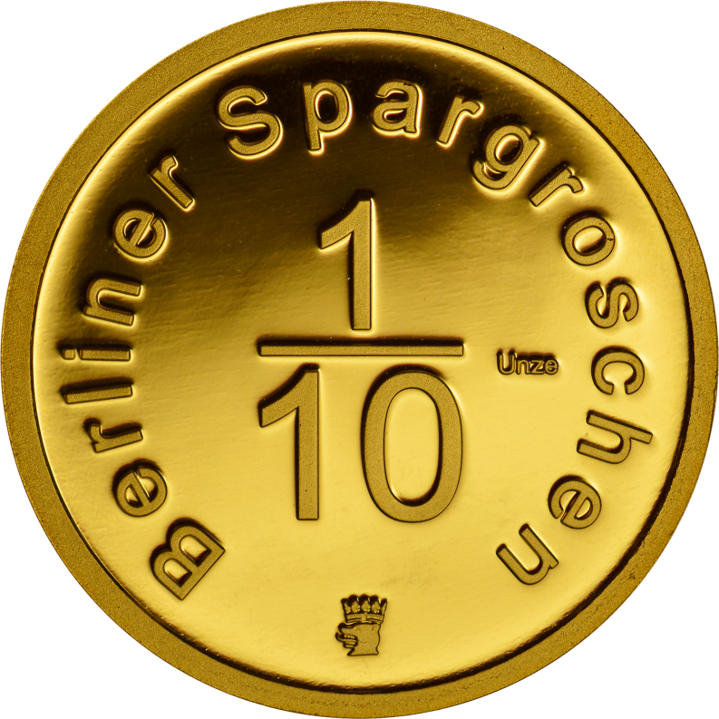 Berliner Spargroschen 1/10 Au im Etui