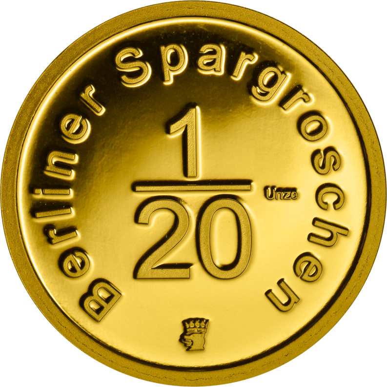 Berliner Spargroschen 1/20 Au im Etui