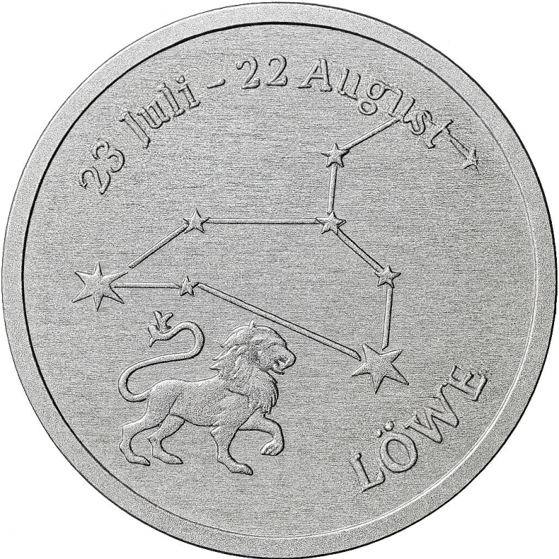 Sternzeichen - Löwe - 1/20 Unze 999 Feinsilber –
