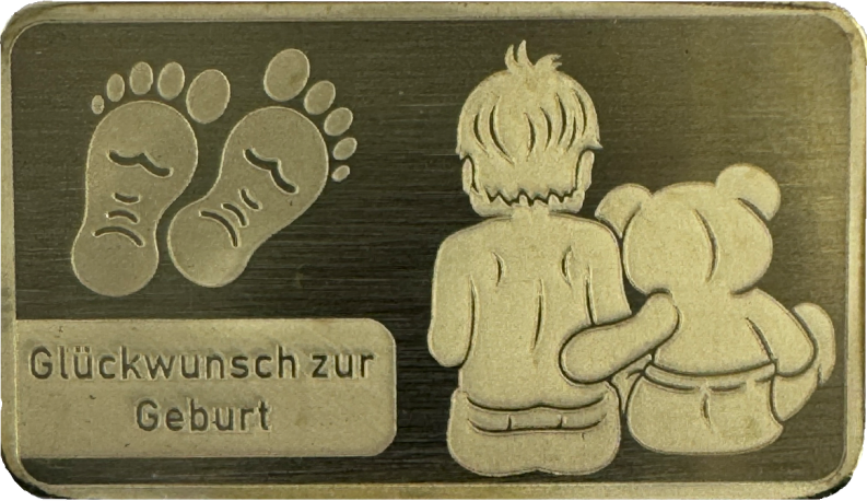 Coin Card - Zur Geburt 1 g 999,9 Feingold