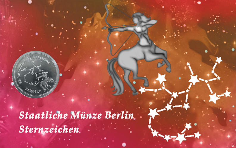 Sternzeichen - Schütze- 1/20 Unze 999 Feinsilber