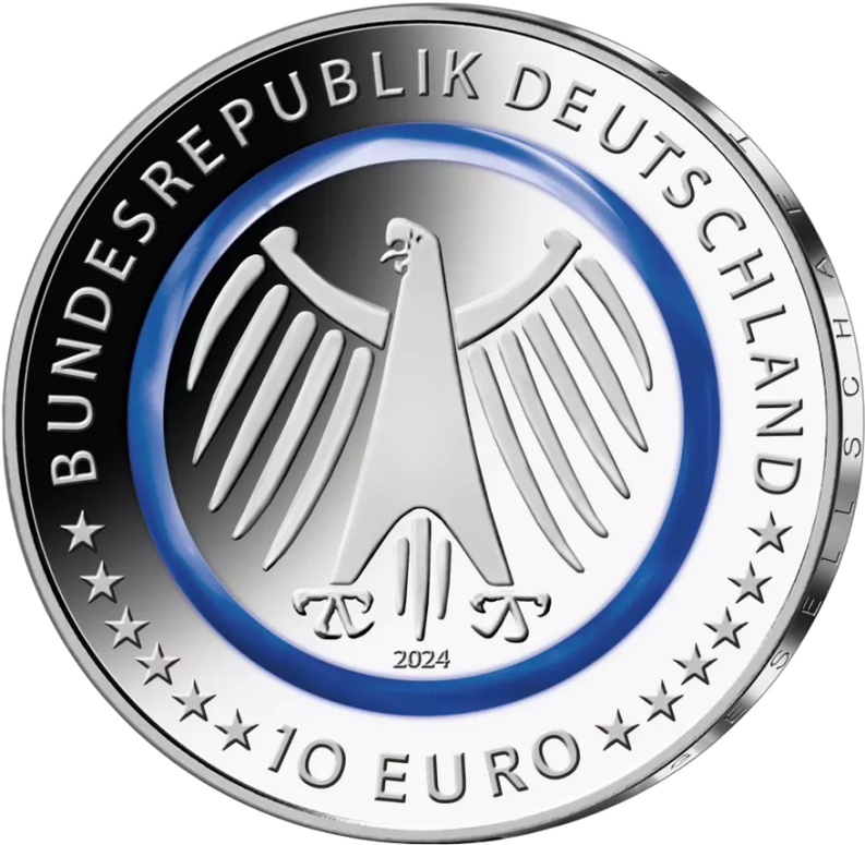 10 Euro Münze - Polizei