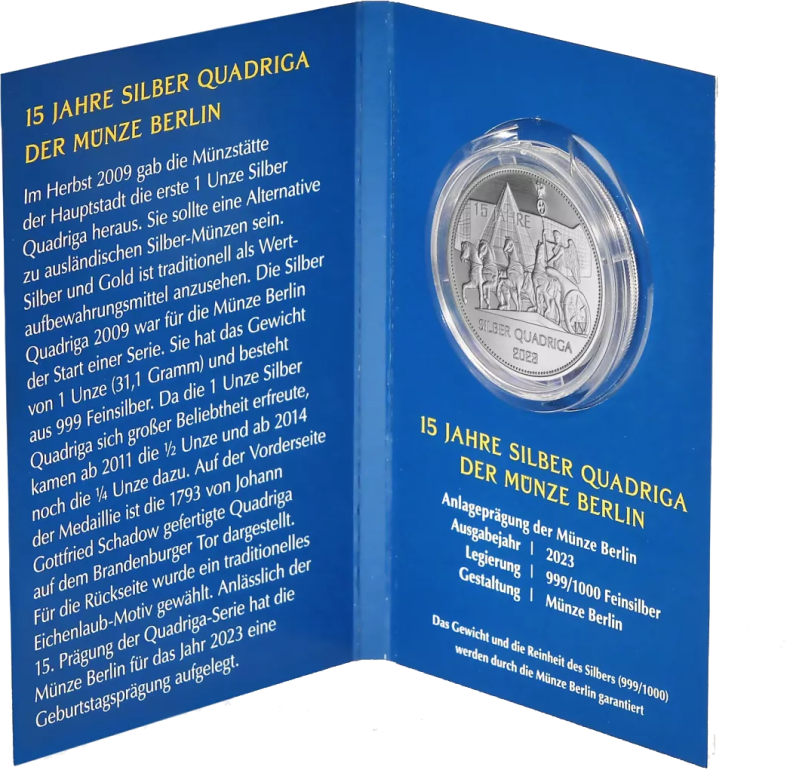 Silber Quadriga 2023 1 Unze