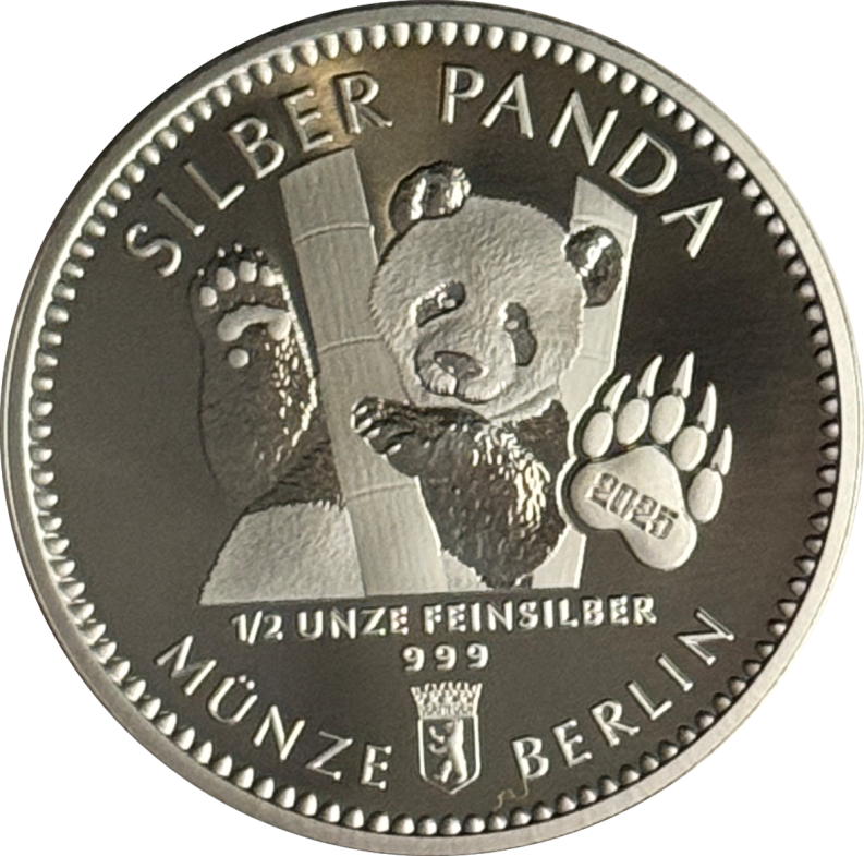 Silber Panda 2025 1/2 Unze