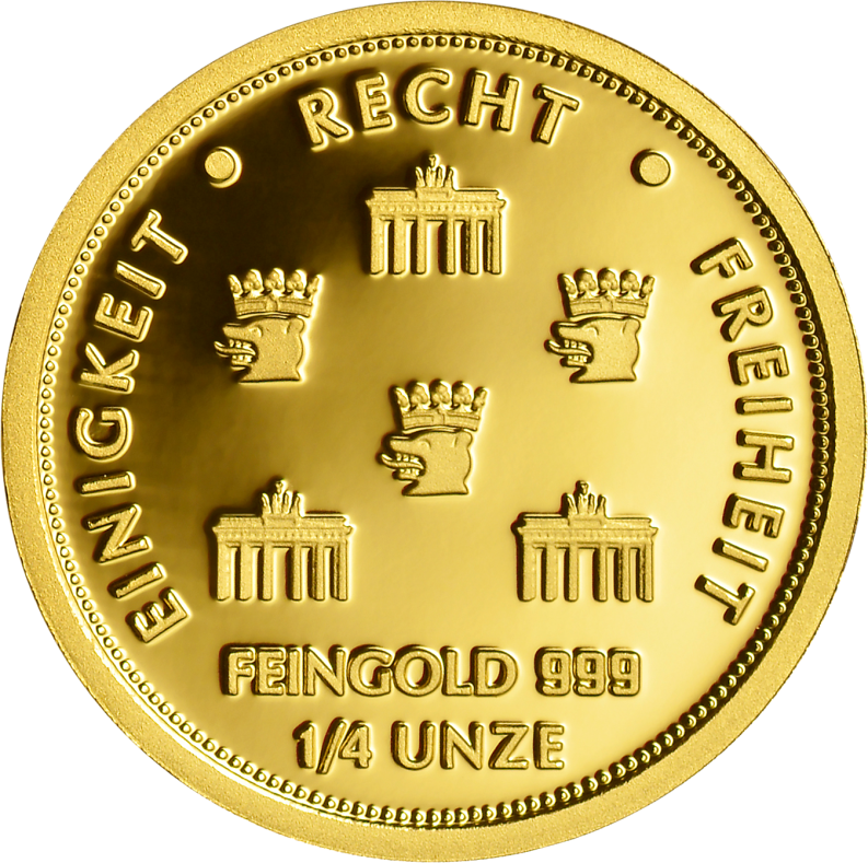 Gold Quadriga 2023 1/4 Unze