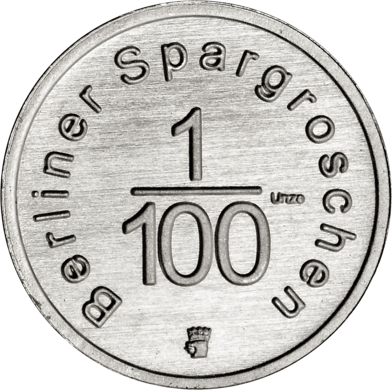 Berliner Spargroschen Ag 1/100 Unze
