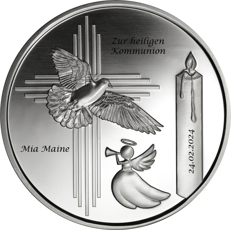 Vorderseite mit Muster-Beschriftung