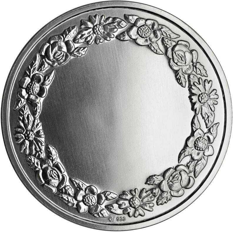 Taufmedaille mit Gravur 