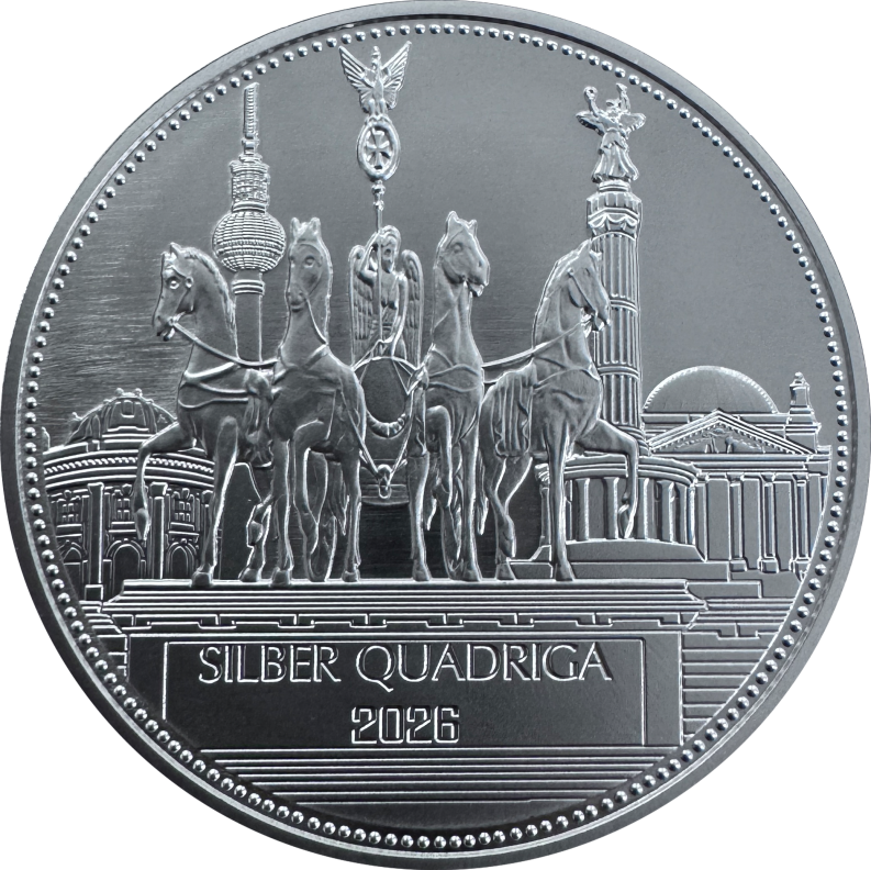 Silber Quadriga 2026 1/2 Unze