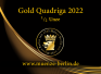 Erstausgabe Gold Quadriga 2022 1/2 Unze
