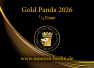 Zertifikat Gold Panda 2026 1/4 Unze