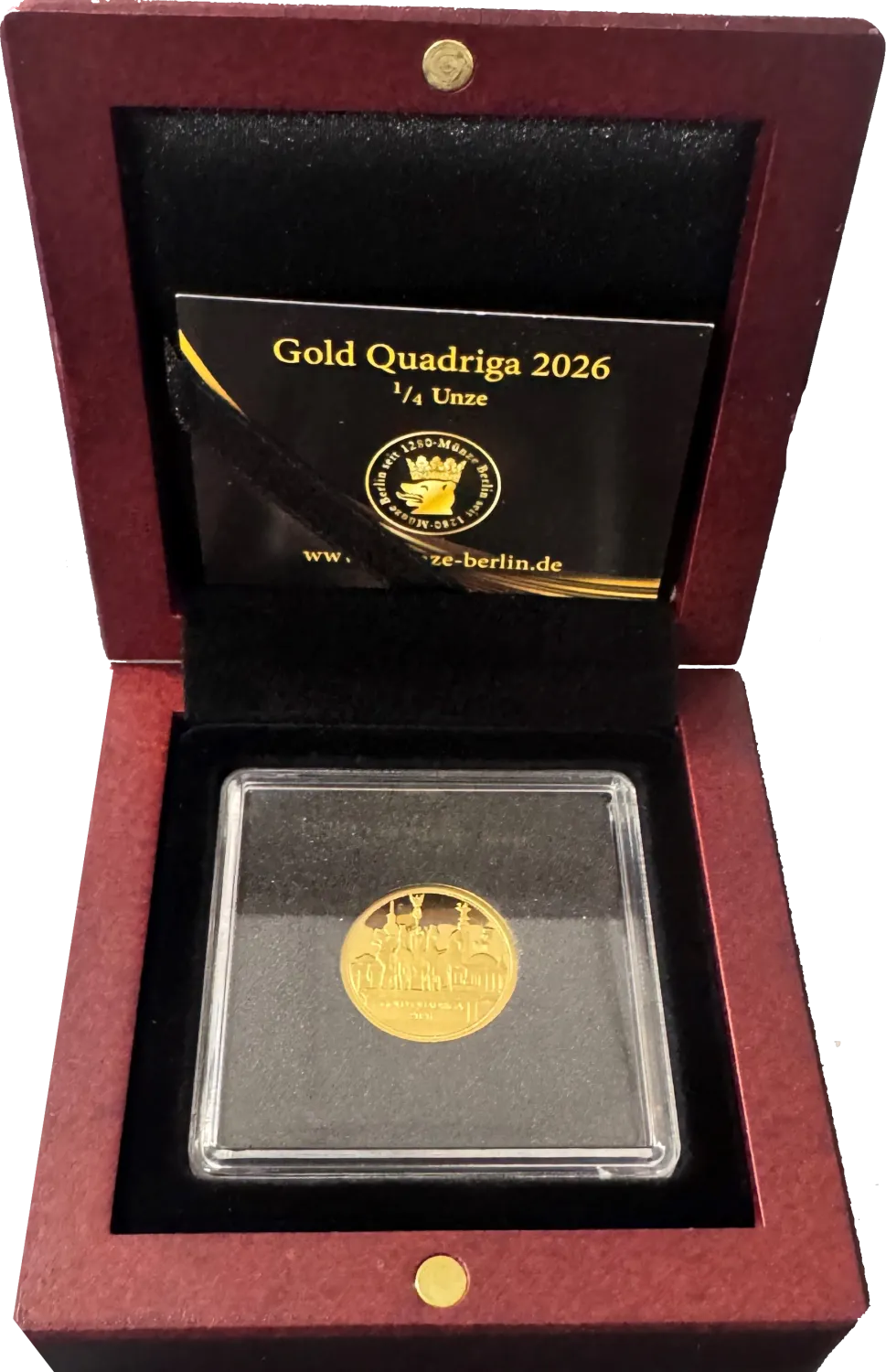Gold Quadriga 2026 1/4 Unze